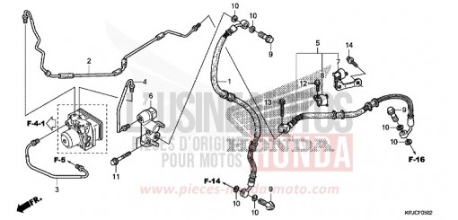 REAR BRAKE PIPE (FES125A) FES125AC de 2012